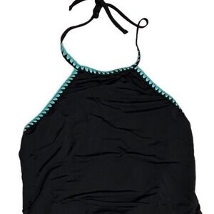 Afriel & Tabbris Australia US sz 6‎ Black One Piece Halter High Neck Swimsuit